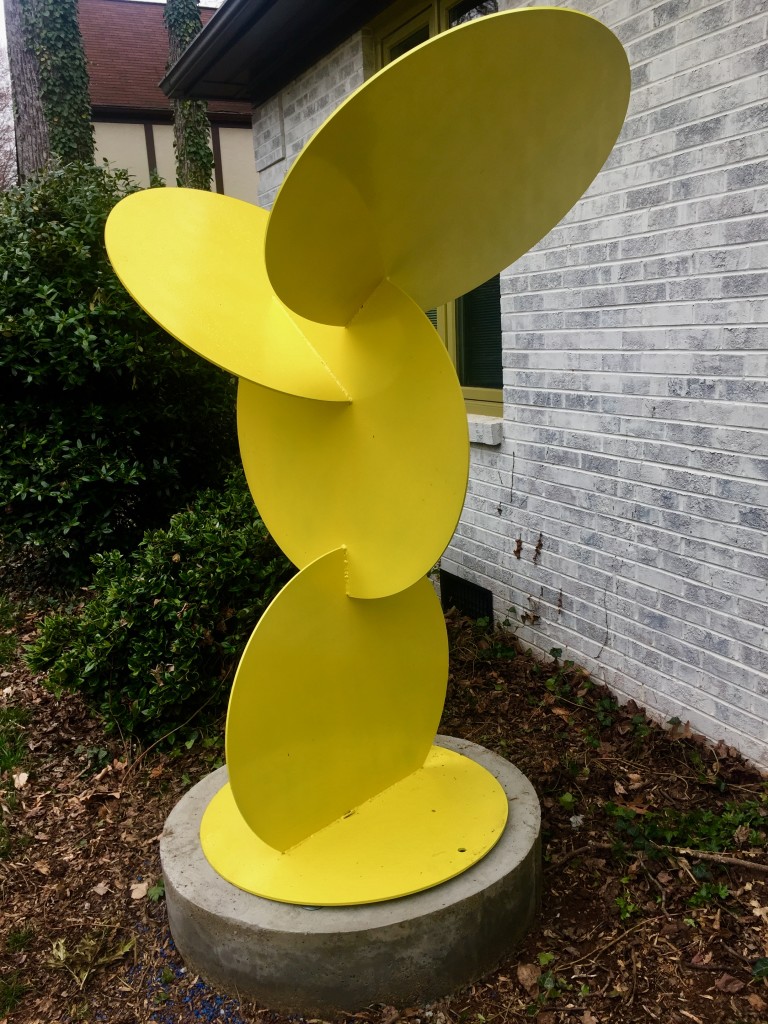 Jeffrey Barbour Yellow Sculpture