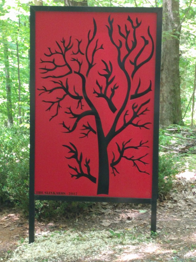 David Slinkard Tree Cut Out Sign